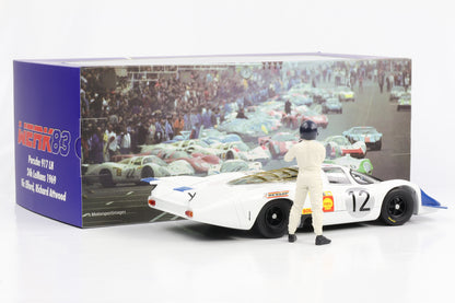 1:18 Porsche 917 LH #12 24h LeMans 1969 Elford Attwood WERK83 + Figur