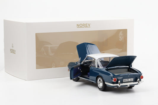 1:18 Norev VW Volkswagen Karmann Ghia 1500 Typ 34 1961 Sea blue/ white limited