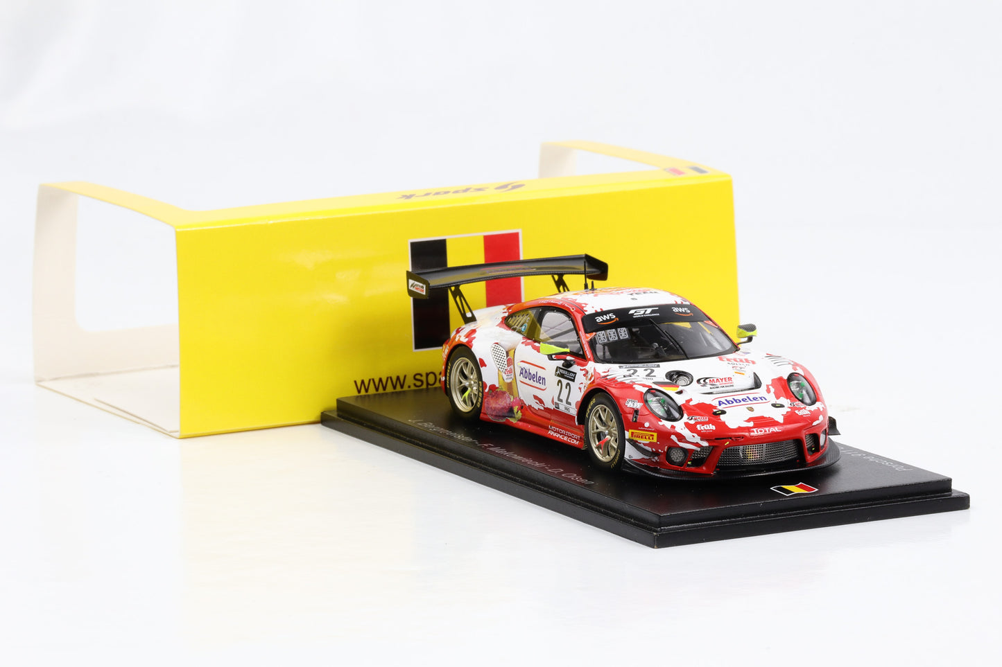 1:43 Porsche 911 GT3 R #22 Frikadelli Racing Team 8th 24h Spa 2020 Spark