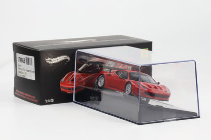 1:43 Hot Wheels Elite Ferrari 458 Italia GT2 rot X2861
