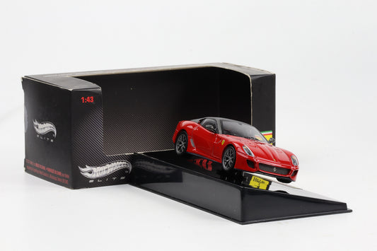 1:43 Hot Wheels Elite Ferrari 599 GTO rot schwarzes Dach T6267
