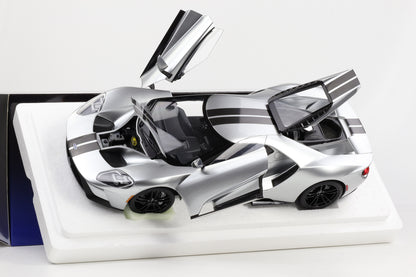 1:12 AUTOart Ford GT 2017 Ingot Silver with Black stripes 12108