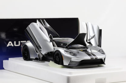 1:12 AUTOart Ford GT 2017 Ingot Silver with Black stripes 12108