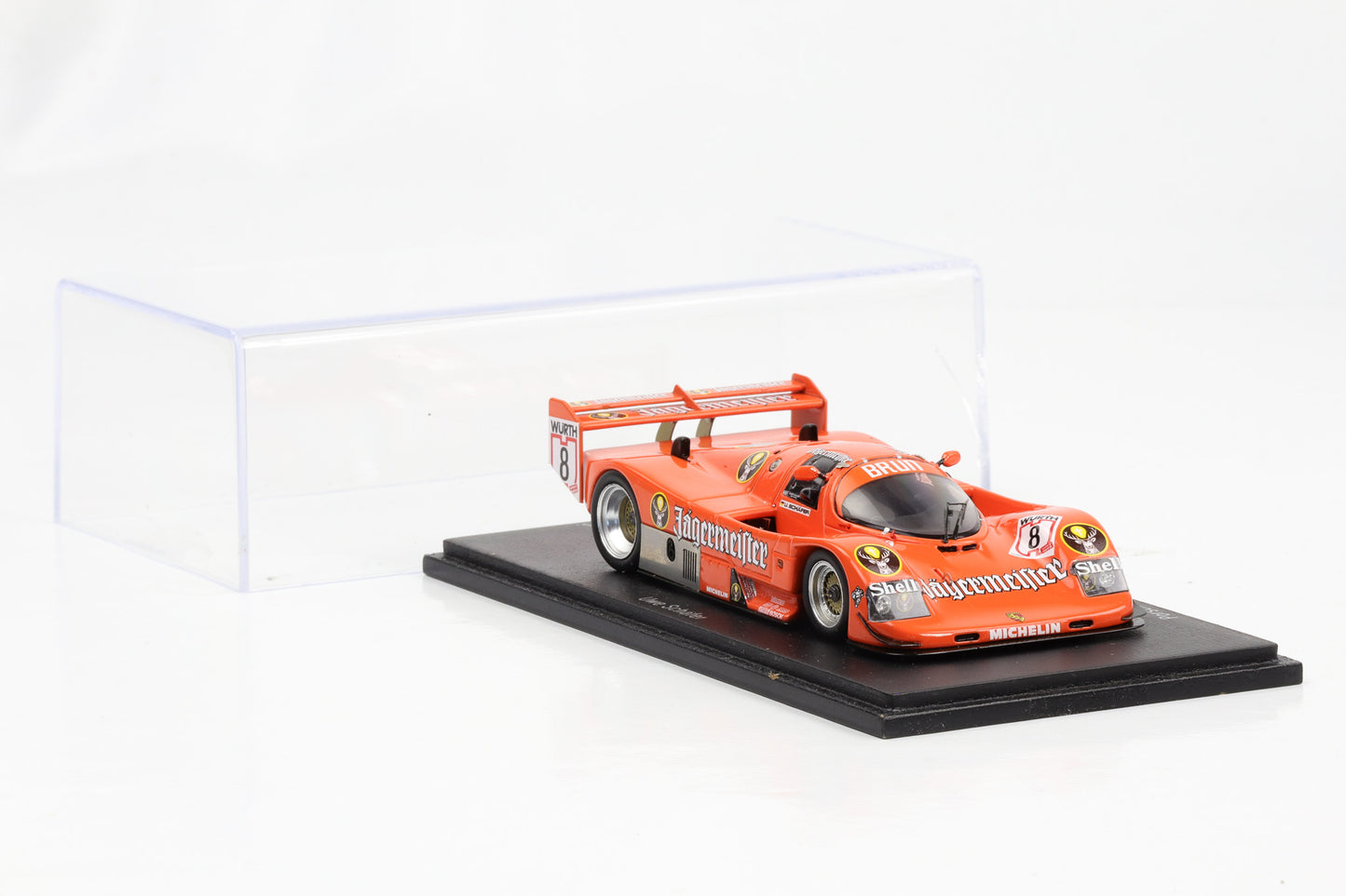 1:43 Porsche 962 #8 6. Platz ADAC Supersprint Nürburgring 1988 Spark