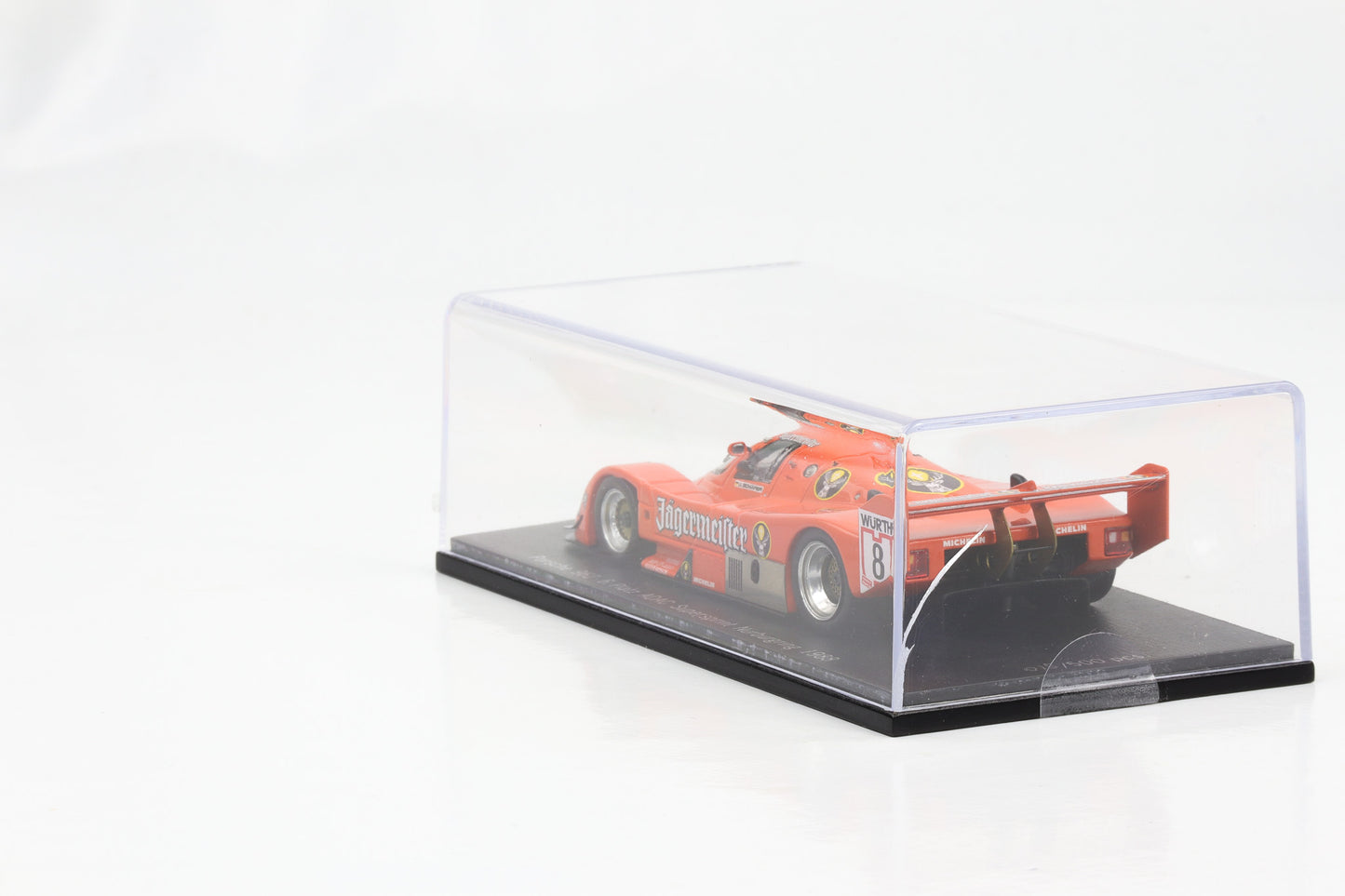 1:43 Porsche 962 #8 6. Platz ADAC Supersprint Nürburgring 1988 Spark