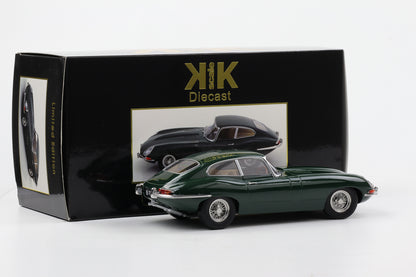 1:18 KK Scale Jaguar E-Type Coupe MK1 Series 1 1961 RHD green metallic diecast