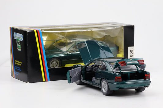 1:24 Schabak BMW 850i E31 1990 Modellauto dunkelgrün metallic  No.1630