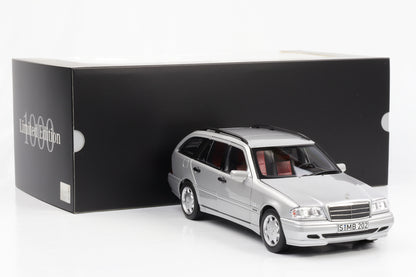 1:18 Mercedes-Benz C 200 T-Modell Kombi S202 brillantsilber 1997 Norev Dealer limited