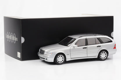 1:18 Mercedes-Benz C 200 T-Modell Kombi S202 brillantsilber 1997 Norev Dealer limited