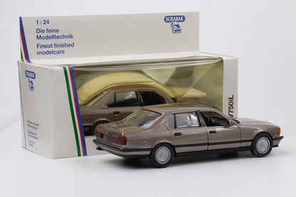 1:24 Schabak BMW 750iL E32 1999 Modellauto light brown metallic No.1620