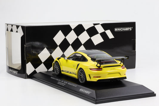 1:18 Minichamps Porsche 911 991.2 GT3 RS 2019 Gelb Weissach Package 300pcs