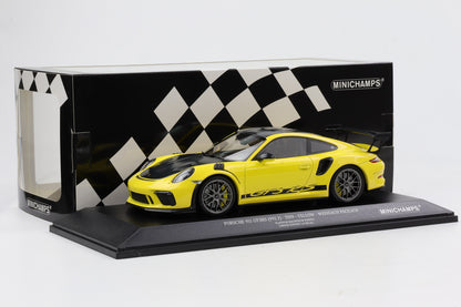 1:18 Minichamps Porsche 911 991.2 GT3 RS 2019 Gelb Weissach Package 300pcs
