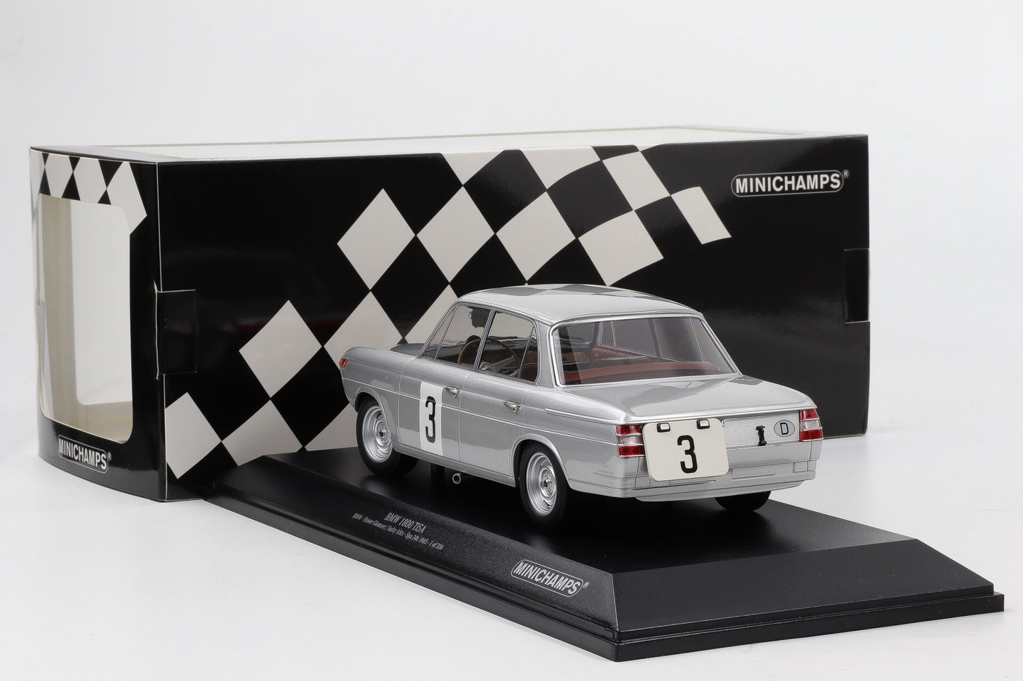 1:18 Minichamps BMW 1800 TiSA #3 Spa 24H 1965 Glemser Ickx limited 336 pcs