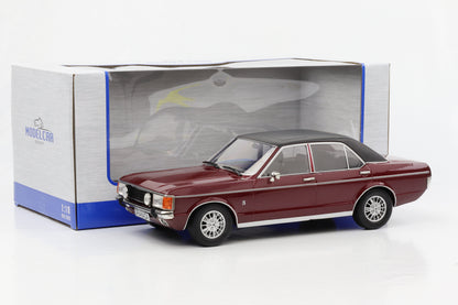 1:18 Ford Granada MK I 1975 dunkelrot metallic Dach mattschwarz MCG diecast