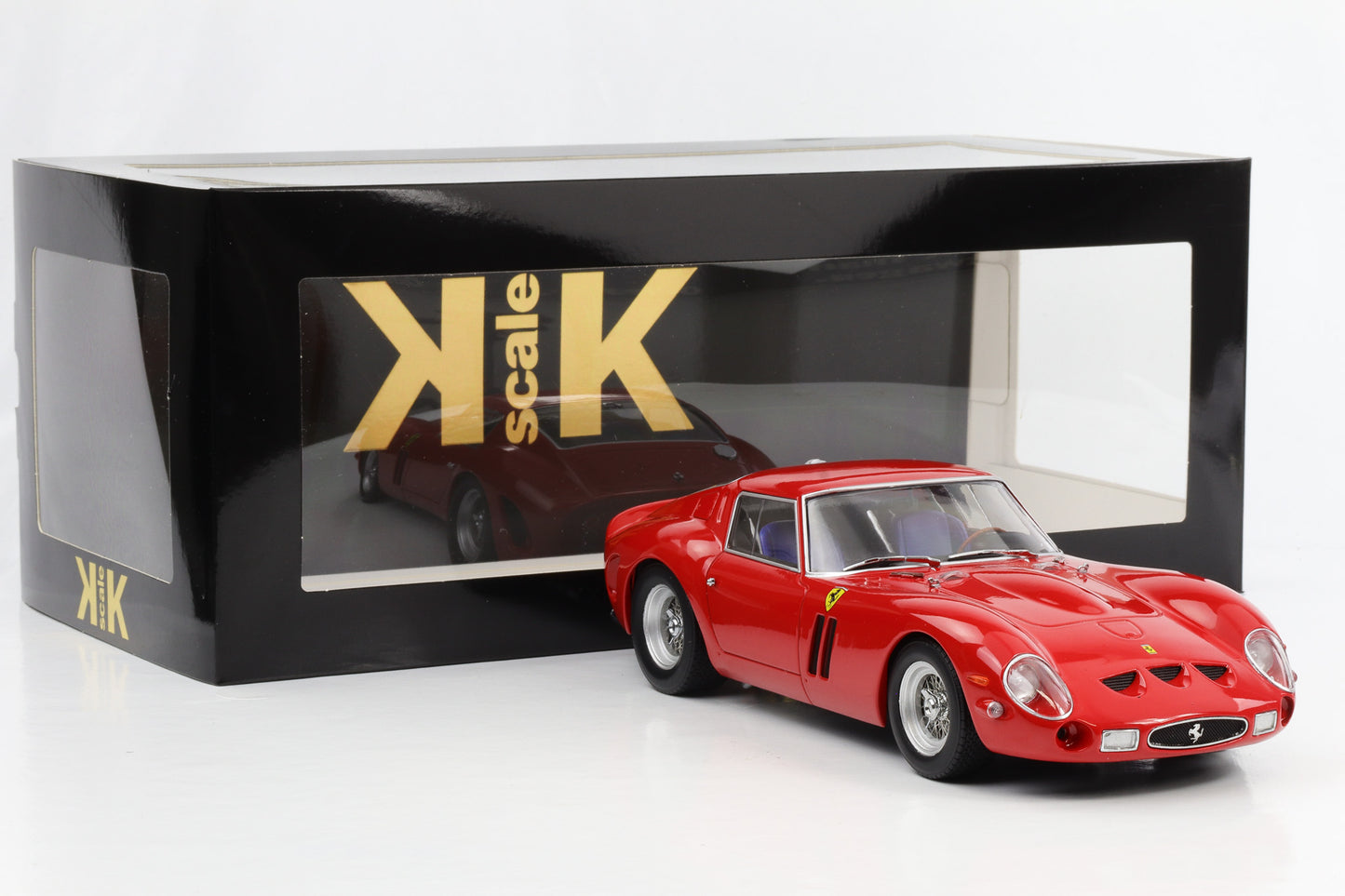 1:18 Ferrari 250 GTO 1962 Gran Turismo Omologato 红色 KK 比例压铸