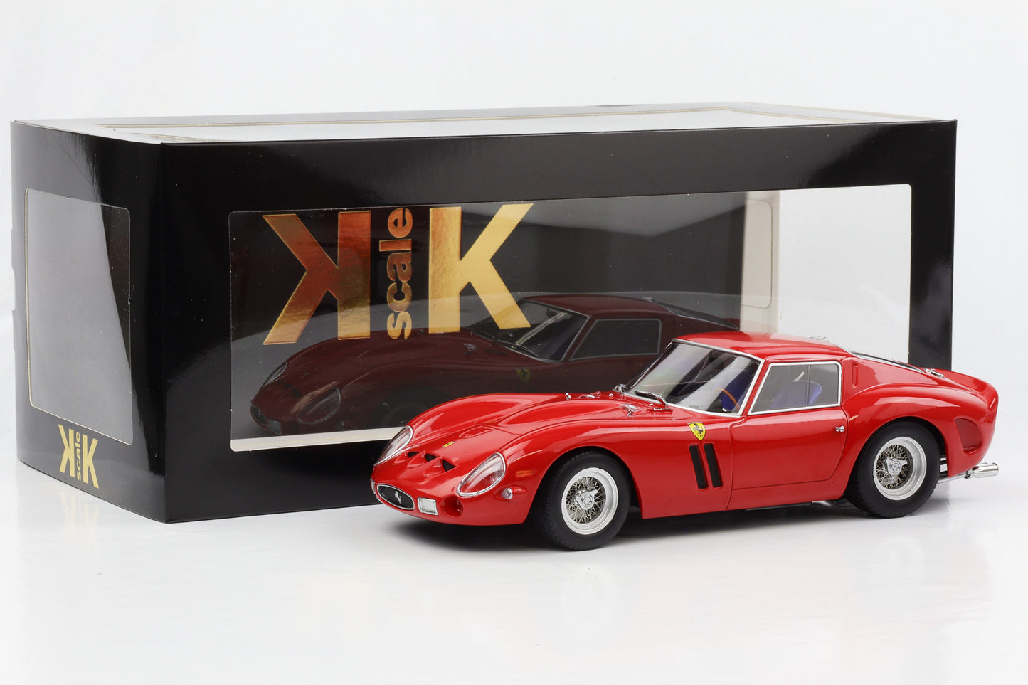 1:18 Ferrari 250 GTO 1962 Gran Turismo Omologato 红色 KK 比例压铸