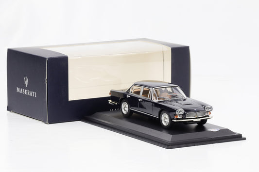 1:43 Maserati Quattroporte I black Leo Models Dealer Box