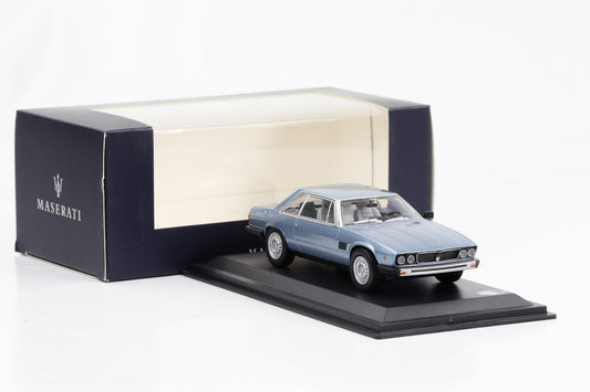 1:43 Maserati Kyalami metallic-light blue Leo Models Dealer-Box