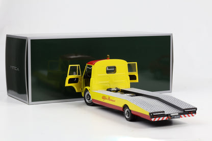 1:18 Mitica Alfa Romeo A12 F12 Car Hauler Abschleppwagen LKW 1977 gelb