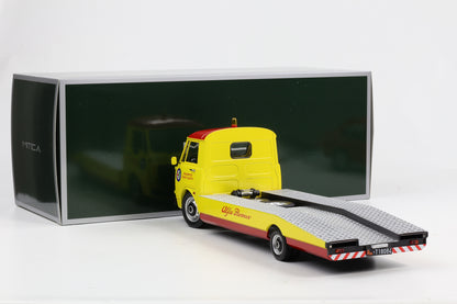 1:18 Mitica Alfa Romeo A12 F12 Car Hauler Abschleppwagen LKW 1977 gelb