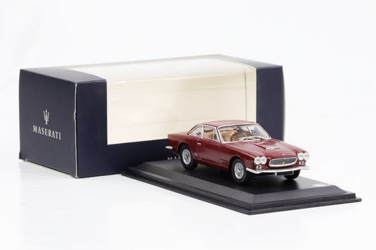 1:43 Maserati Sebring wine red Leo Models Dealer-Box