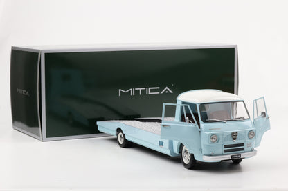 1:18 Mitica Alfa Romeo A12 F12 Car Hauler Transporter LKW 1967 hellblau