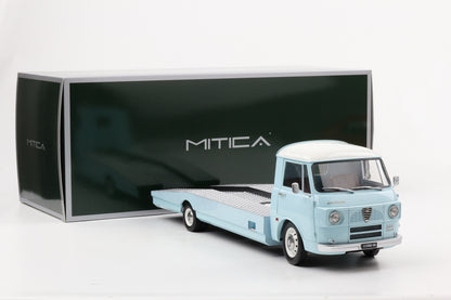 1:18 Mitica Alfa Romeo A12 F12 Car Hauler Transporter LKW 1967 hellblau