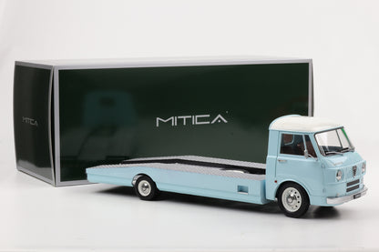 1:18 Mitica Alfa Romeo A12 F12 Car Hauler Transporter LKW 1967 hellblau