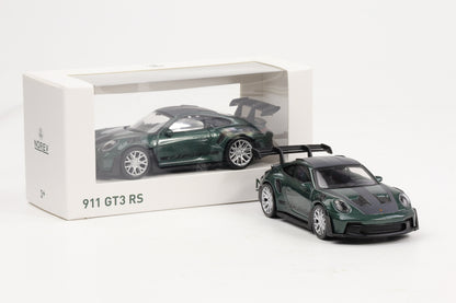 1:43 Jet Car Norev Porsche 911 992 GT3 RS 2022 Malachitgrün / schwarzer Schriftzug diecast