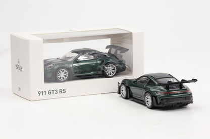 1:43 Jet Car Norev Porsche 911 992 GT3 RS 2022 Malachitgrün / schwarzer Schriftzug diecast