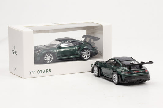 1:43 Jet Car Norev Porsche 911 992 GT3 RS 2022 Malachitgrün / schwarzer Schriftzug diecast