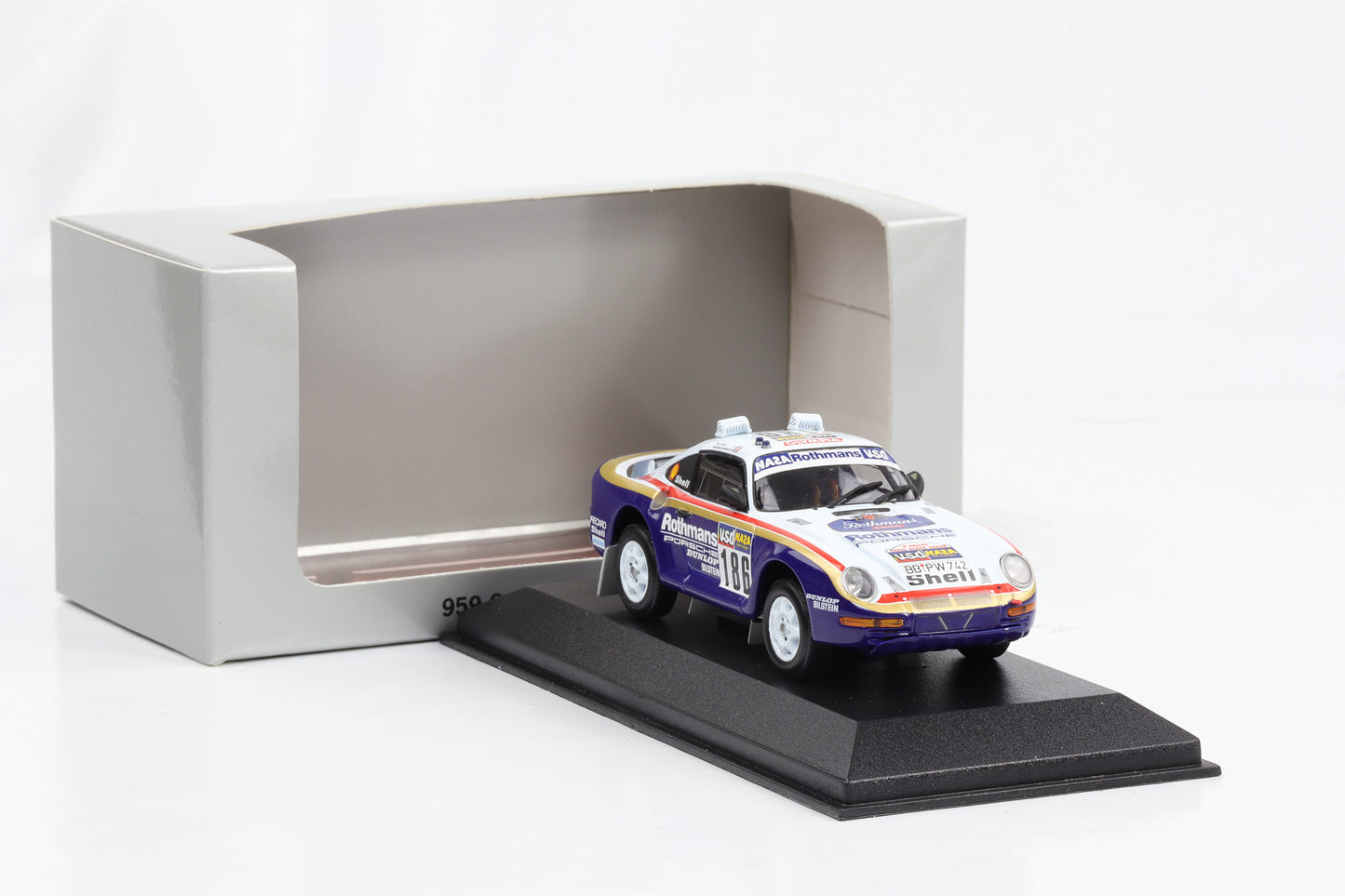 1:43 Porsche 911 959 Gruppe B Paris Dakar #186 Minichamps WAP Dealer