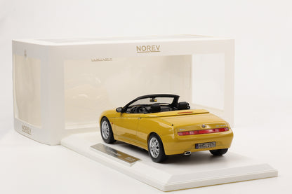 1:18 Norev Alfa Romeo GTV Spider 2.0 T.Spark Zoe Yellow 1999 with Softtop 150pcs