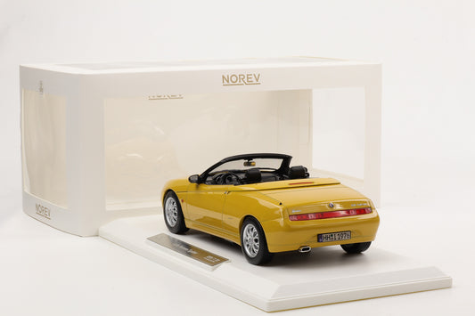 1:18 Norev Alfa Romeo GTV Spider 2.0 T.Spark Zoe Yellow 1999 with Softtop 150pcs