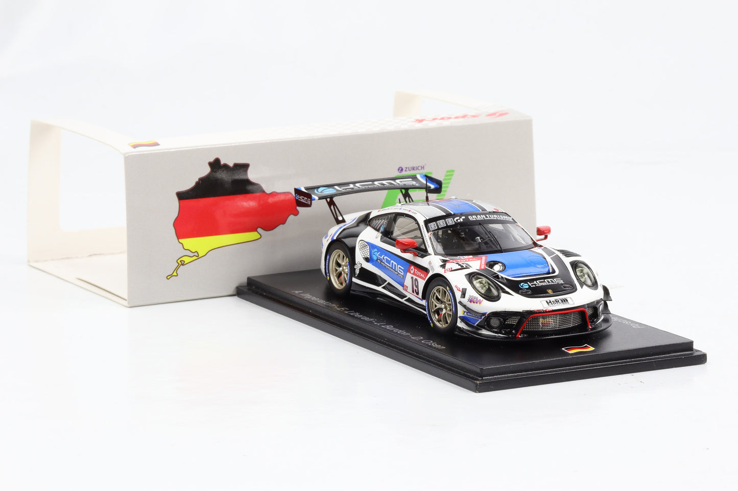 1:43 Porsche 911 GT3 R KCMG 24h Nürburgring 2020 Spark SG708