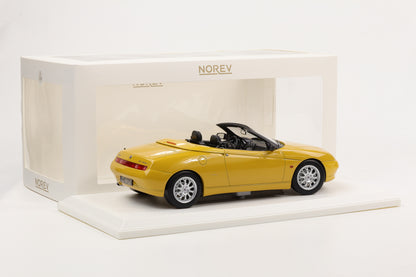 1:18 Norev Alfa Romeo GTV Spider 2.0 T.Spark Zoe Yellow 1999 with Softtop 150pcs