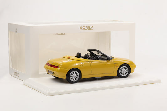 1:18 Norev Alfa Romeo GTV Spider 2.0 T.Spark Zoe Yellow 1999 with Softtop 150pcs