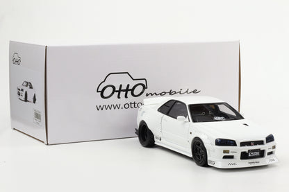 1:18 OTTO mobile Nissan Skyline GT-R BNR34 by KRC pearl white OT1135