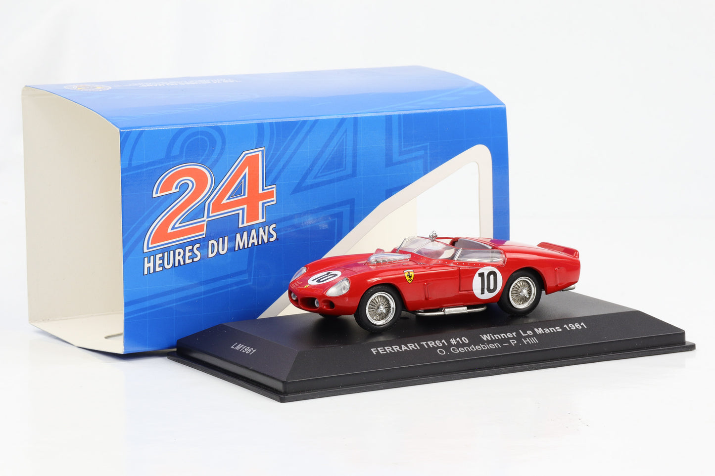 1:43 Ferrari TR61 #10 Winner 24h Le Mans 1961 O. Gendebien, P. Hill IXO