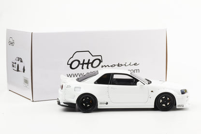 1:18 OTTO mobile Nissan Skyline GT-R BNR34 by KRC pearl white OT1135