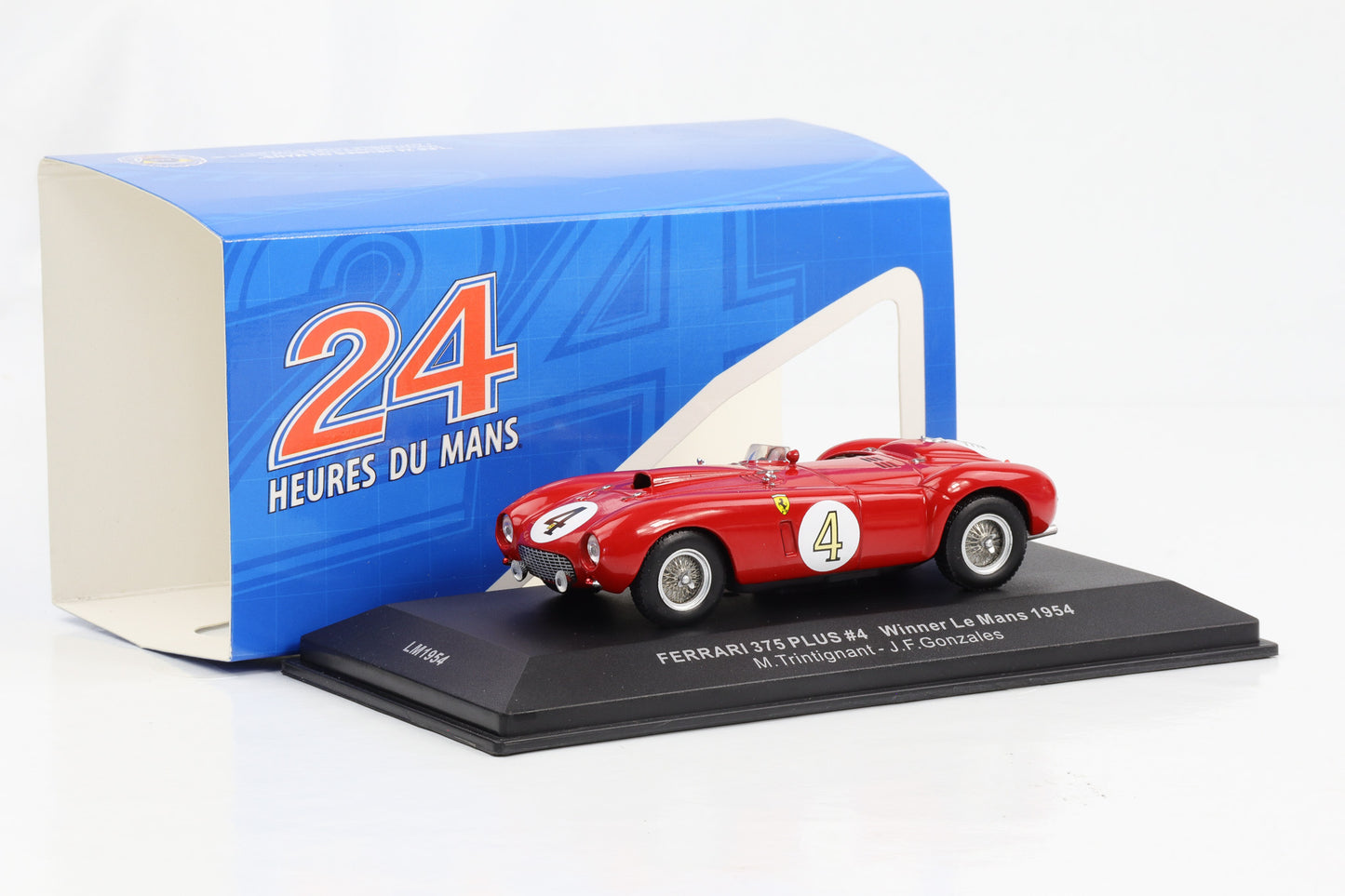 1:43 Ferrari 375 Plus #4 Winner 24h Le Mans 1954 M. Trintignant, J. González IXO