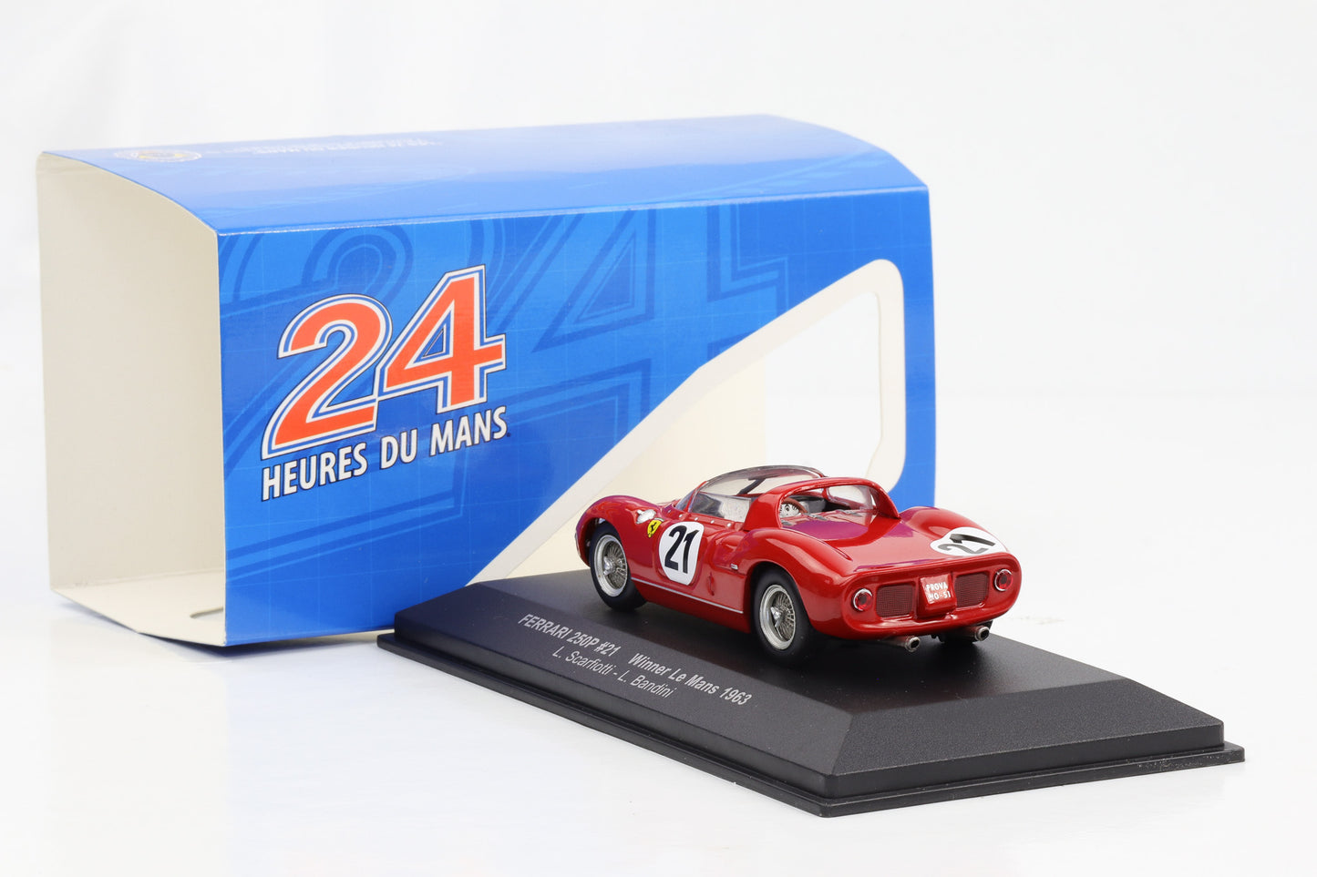 1:43 Ferrari 250P #21 Winner 24h Le Mans 1963 L. Scarfiotti, L. Bandini IXO