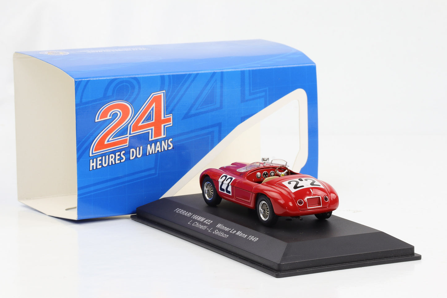 1:43 Ferrari 166MM #22 Winner 24h Le Mans 1949 L. Chinetti, L. Seldson IXO