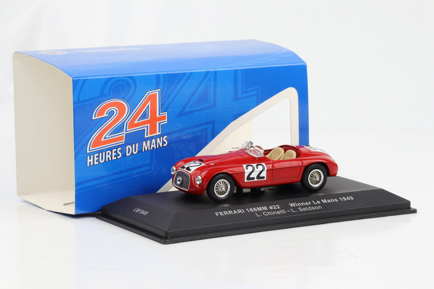 1:43 Ferrari 166MM #22 Sieger 24h Le Mans 1949 L. Chinetti, L. Seldson IXO