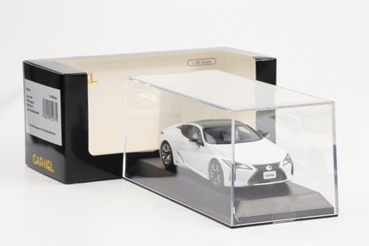1:43 Carnel by Kyosho Lexus LC500h GWZ100 2017 L package white CN431704