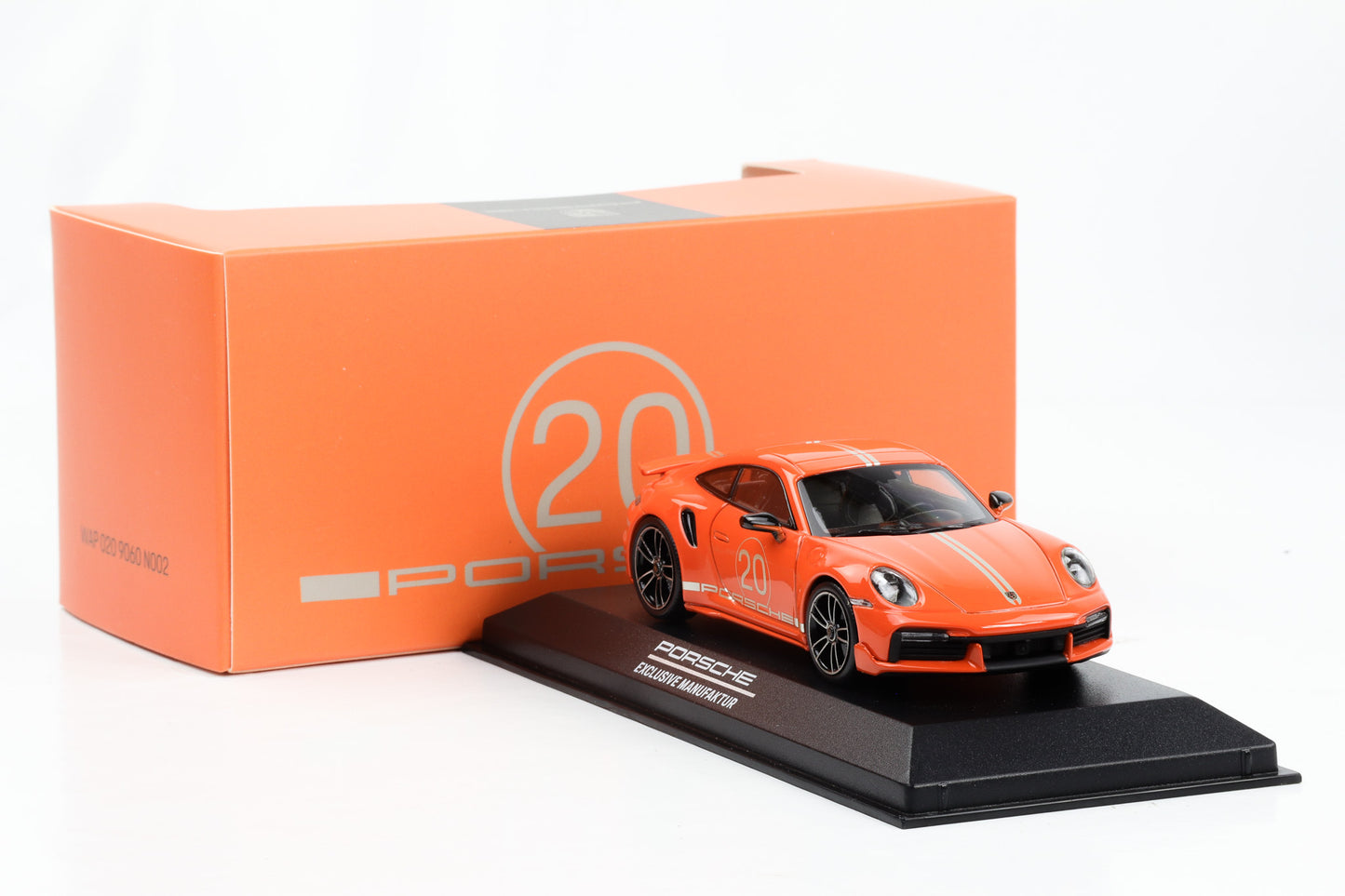 1:43 Porsche 911 992 Turbo S 20 Jahre China Gulf-orange Minichamps WAP 020 9060 N002