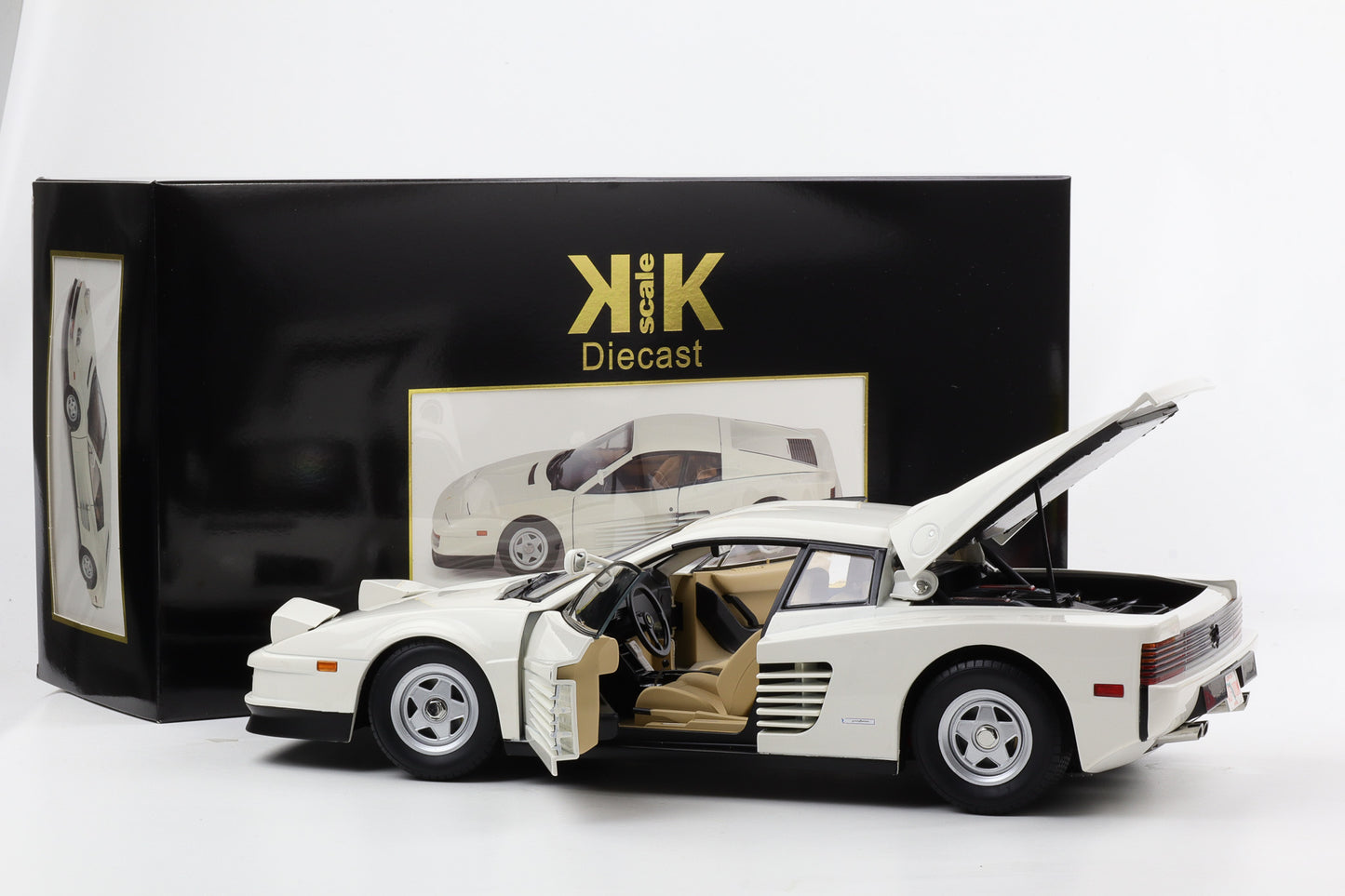 1:12 KK-Scale Ferrari Testarossa Monospeccio US 1984 weiss Moviecar Miami Vice