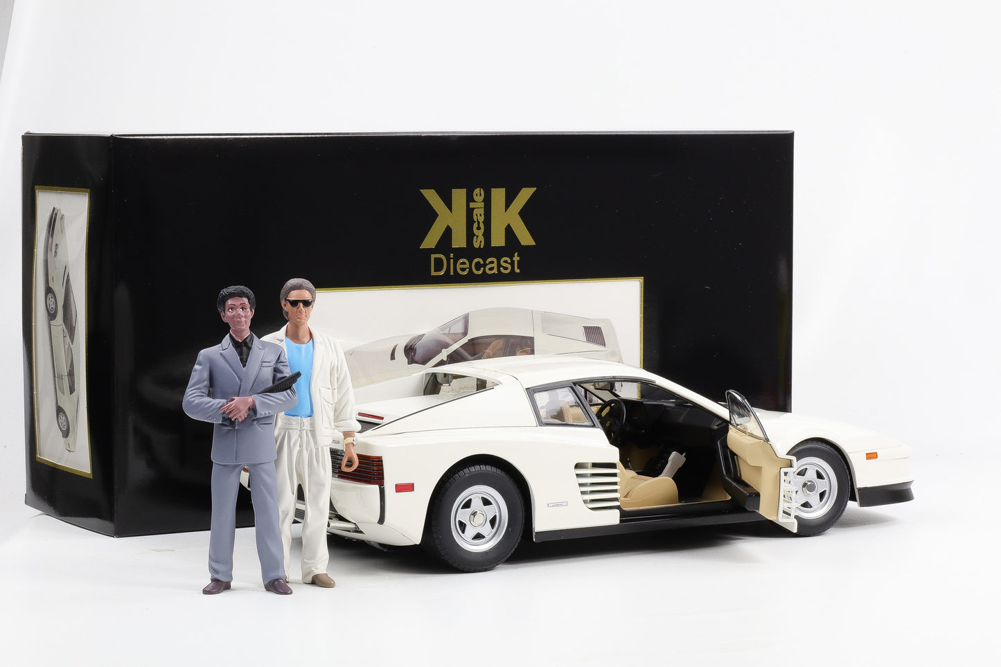1:12 KK-Scale Ferrari Testarossa US 1984 mit Figur Sonny Tubbs Miami Vice Movie