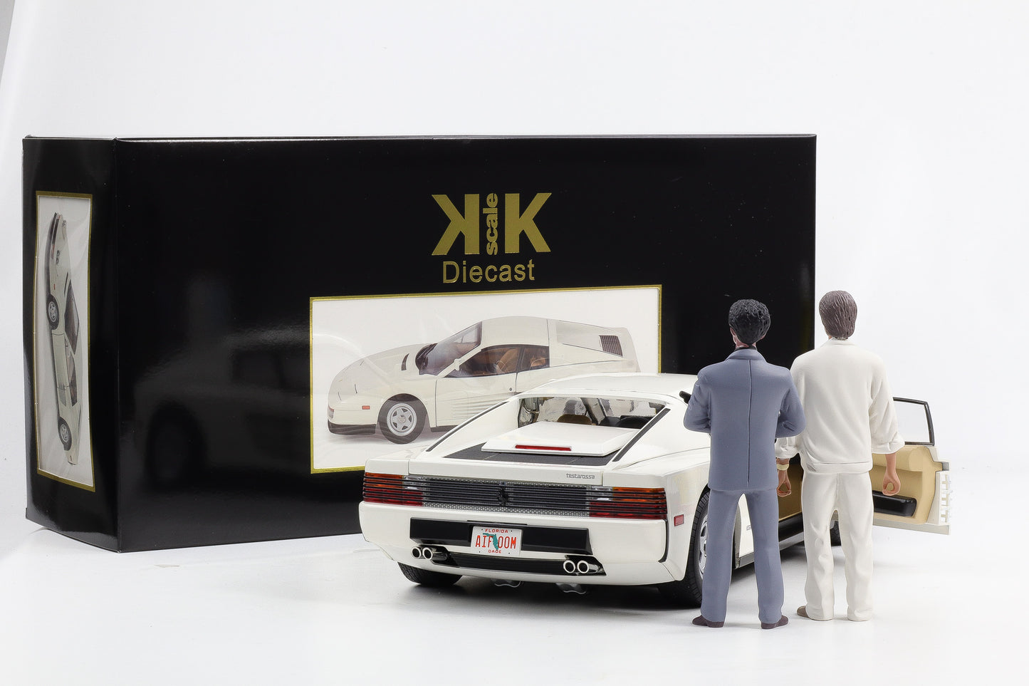1:12 KK-Scale Ferrari Testarossa US 1984 mit Figur Sonny Tubbs Miami Vice Movie