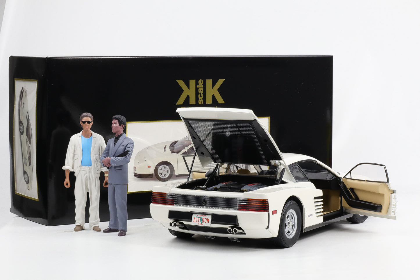 1:12 KK-Scale Ferrari Testarossa US 1984 mit Figur Sonny Tubbs Miami Vice Movie